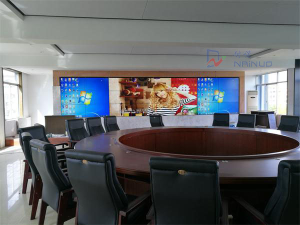46寸三星液晶拼接屏项目-金华某公司办公会议高清显示拼接墙