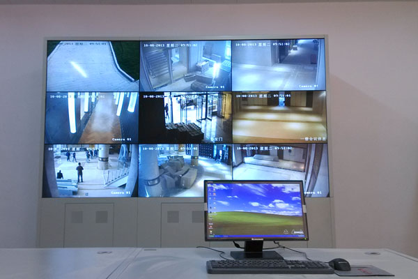 46寸液晶拼接屏项目-山东齐鲁酒地文化城旅游景区监控中心液晶拼接屏监控显示墙系统